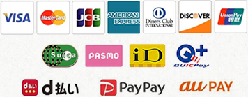 各種決済にもご対応しております
